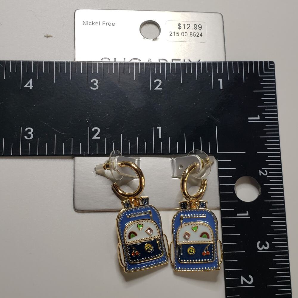Sugarfix by Baublebar Packed and Prepped‎ Backpack Statement Earrings - Picture 3 of 4